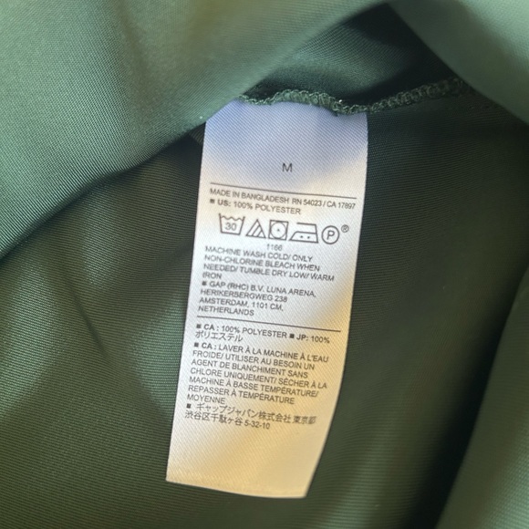 NWT Banana Republic Keyhole Double-pocket Blouse - Medium - Hunter Green - Picture 5 of 6